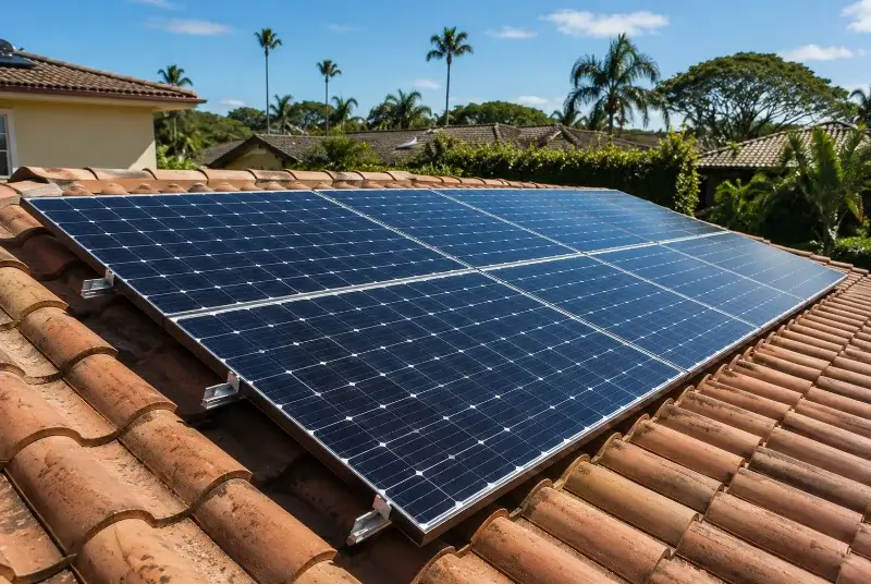 Installation de panneaux solaires à Bellocq